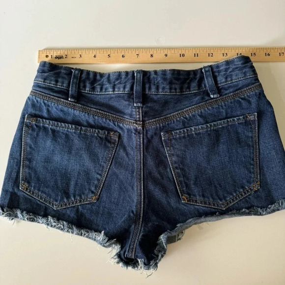 Free People Festival Cut Off Denim Jean Shorts Size 28 - Picture 3 of 8